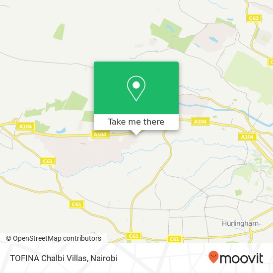 TOFINA Chalbi Villas map