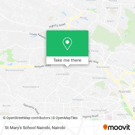 St Mary's School Nairobi map