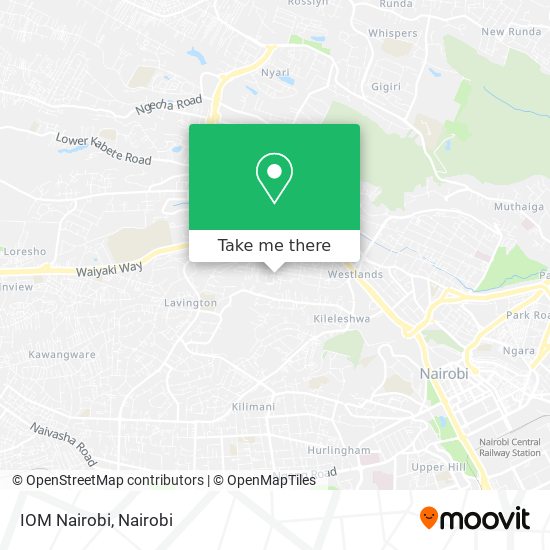 IOM Nairobi map