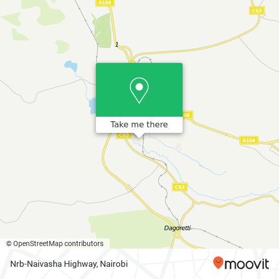 Nrb-Naivasha Highway map