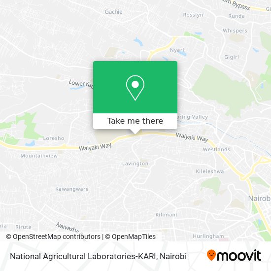 National Agricultural Laboratories-KARI map