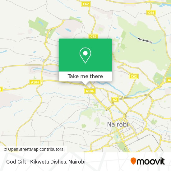 God Gift - Kikwetu Dishes map