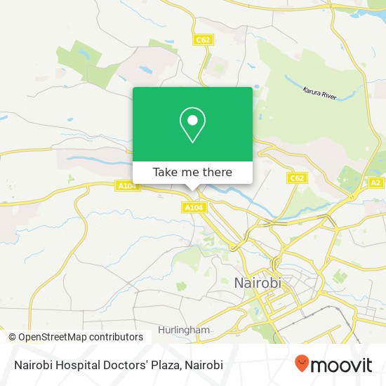 Nairobi Hospital Doctors' Plaza map