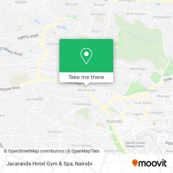 Jacaranda Hotel Gym & Spa map