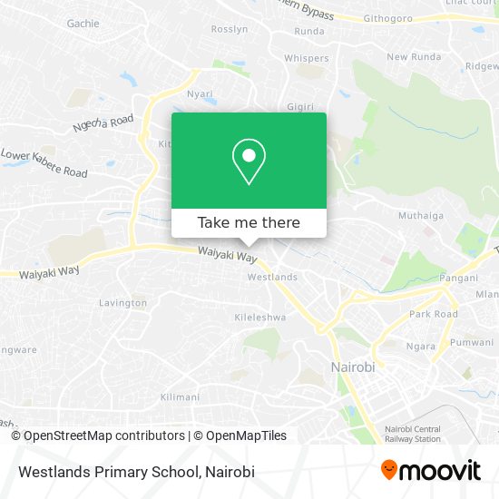 Westlands Primary School map