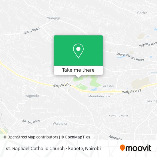 st. Raphael Catholic Church - kabete map