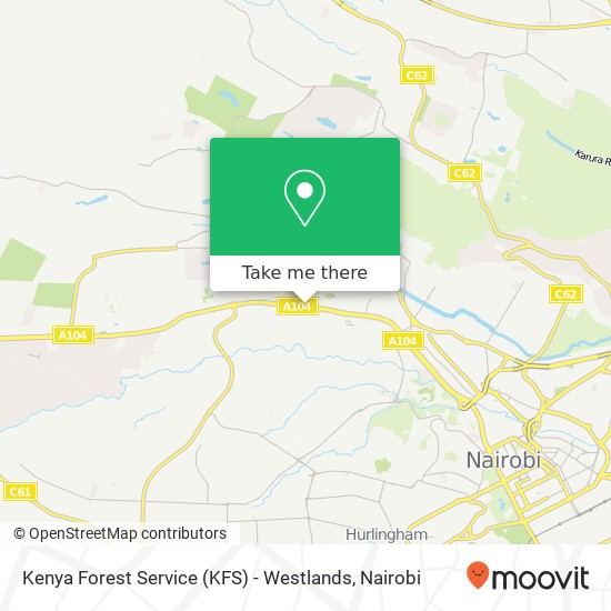 Kenya Forest Service (KFS) - Westlands map