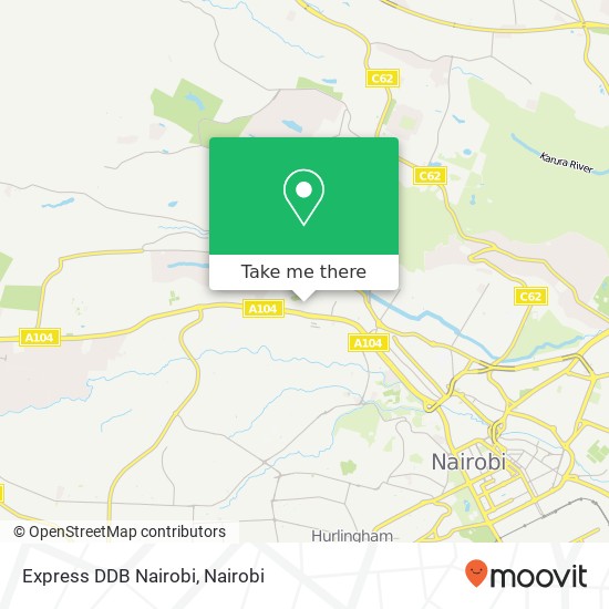 Express DDB Nairobi map