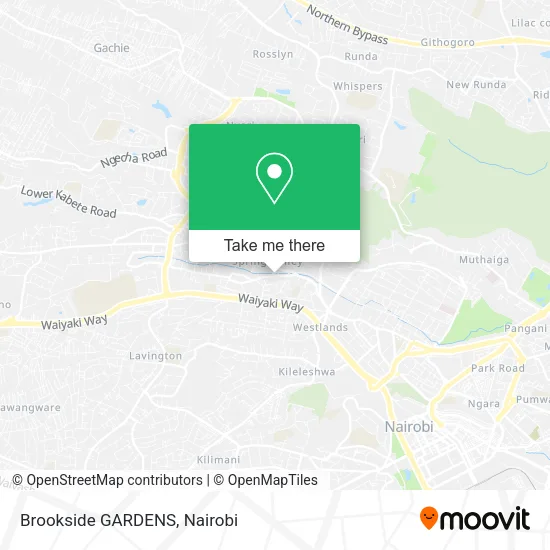 Brookside GARDENS map