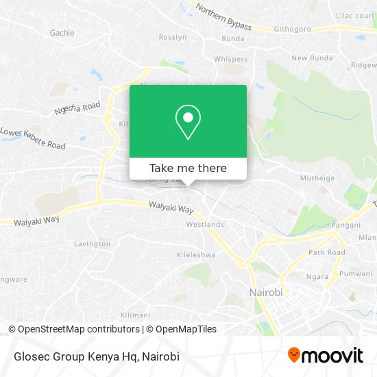 Glosec Group Kenya Hq map