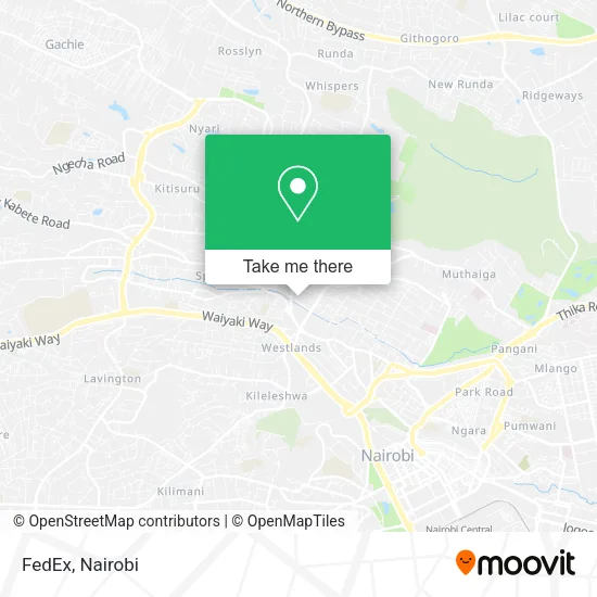 FedEx map
