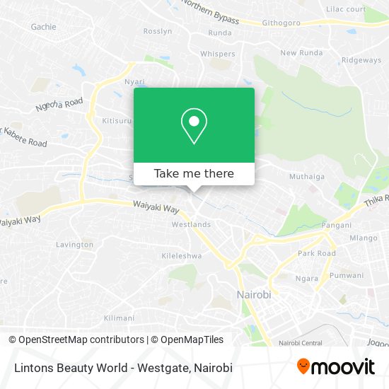 Lintons Beauty World - Westgate map