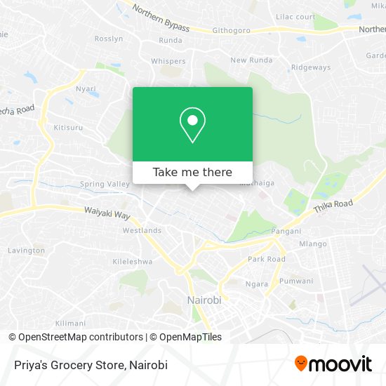 Priya's Grocery Store map