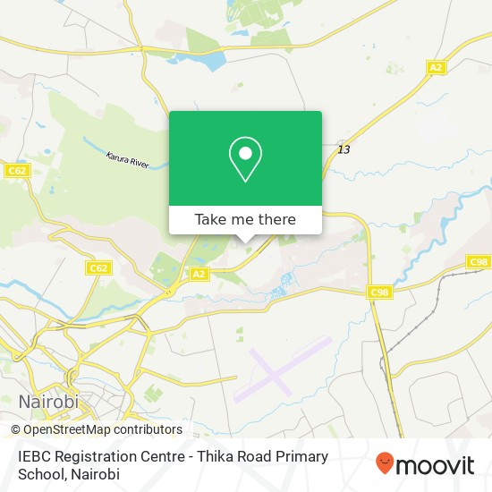 IEBC Registration Centre - Thika Road Primary School map