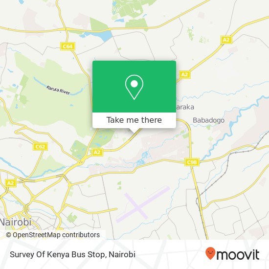 Survey Of Kenya Bus Stop map