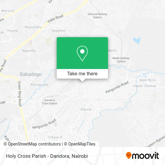 Holy Cross Parish - Dandora map