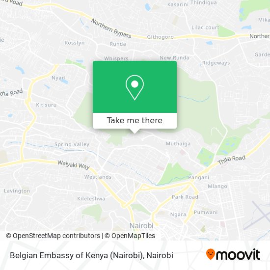 Belgian Embassy of Kenya (Nairobi) map