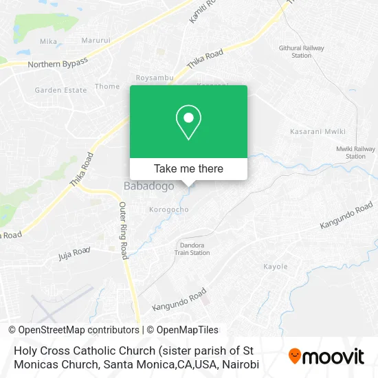 Holy Cross Catholic Church map