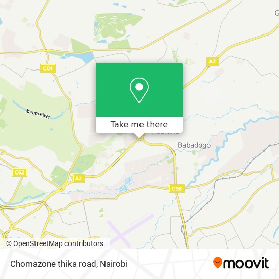 Chomazone thika road map