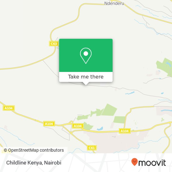 Childline Kenya map
