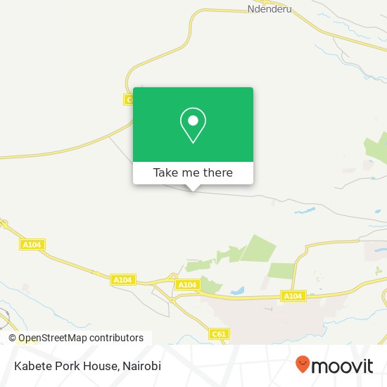 Kabete Pork House map