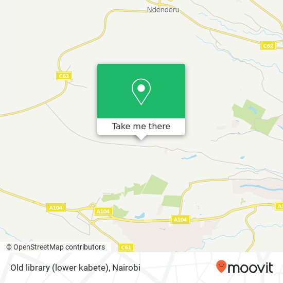 Old library (lower kabete) map