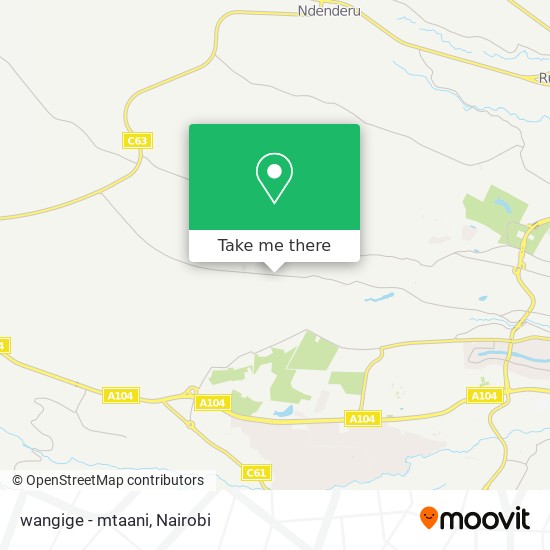 wangige - mtaani map