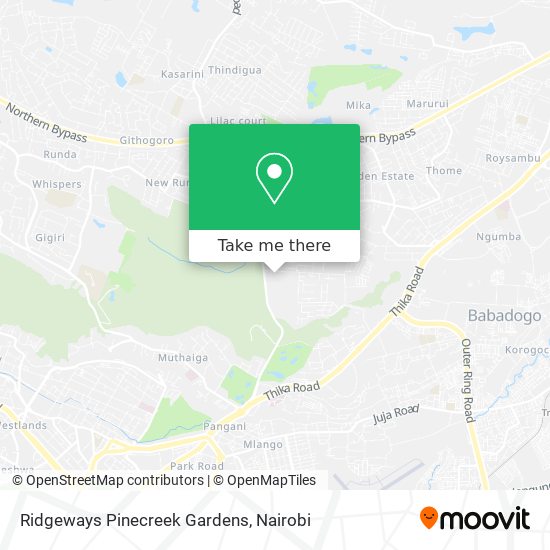 Ridgeways Pinecreek Gardens map