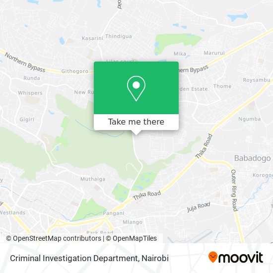 Criminal Investigation Department map