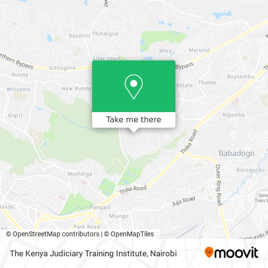 The Kenya Judiciary Training  Institute map