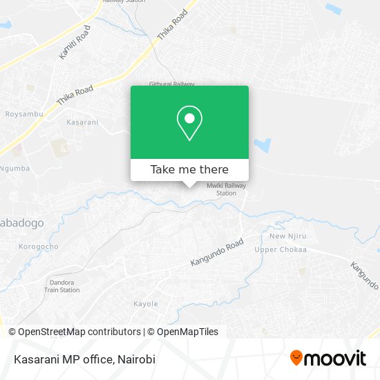 Kasarani MP office map
