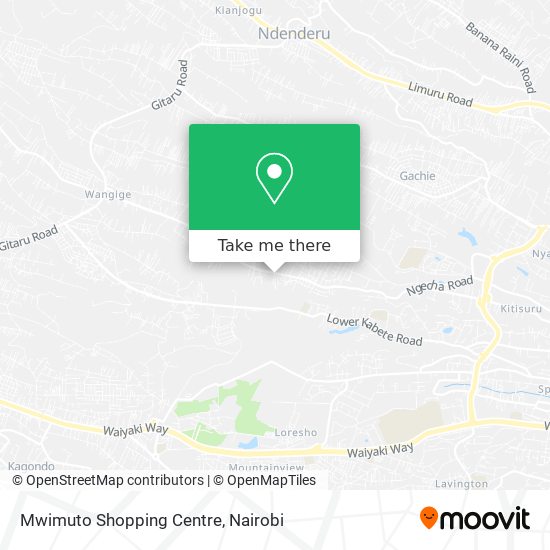Mwimuto Shopping Centre map