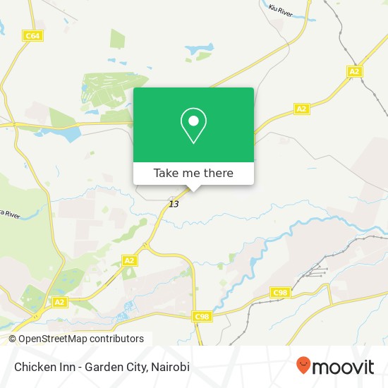 Chicken Inn - Garden City map