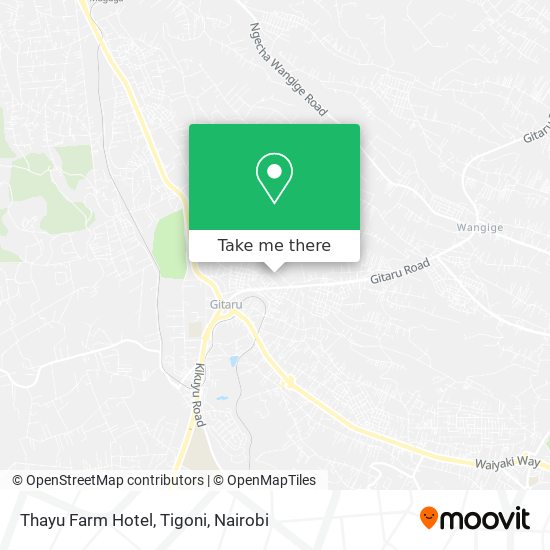 Thayu Farm Hotel, Tigoni map