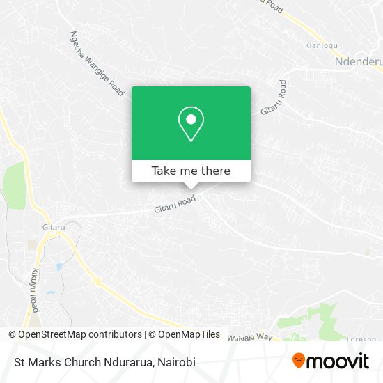 St Marks Church Ndurarua map