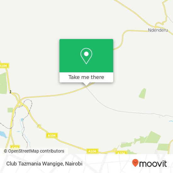 Club Tazmania Wangige map