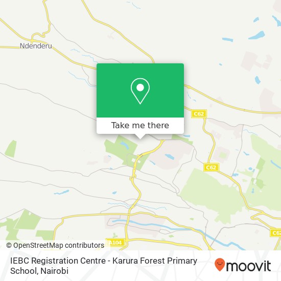 IEBC Registration Centre - Karura Forest Primary School map