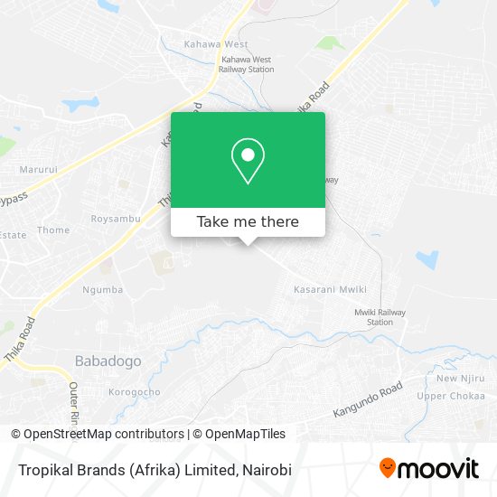 Tropikal Brands (Afrika) Limited map