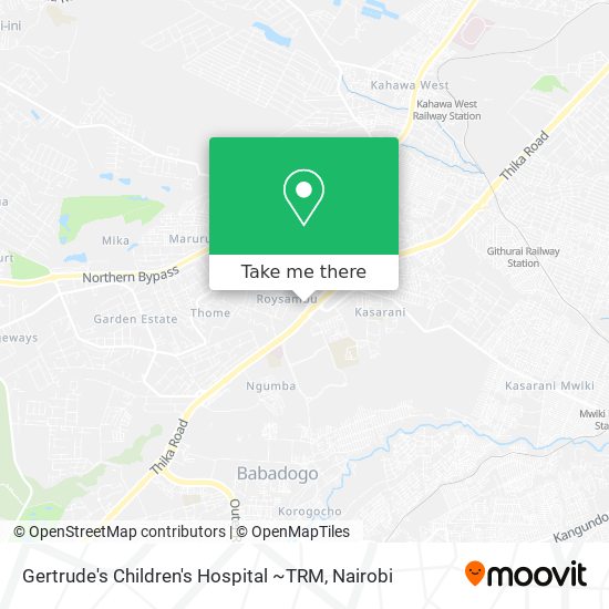 Gertrude's Children's Hospital ~TRM map