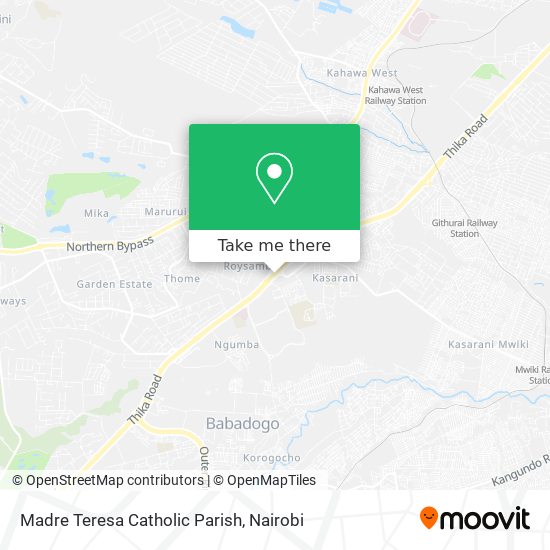 Madre Teresa Catholic Parish map