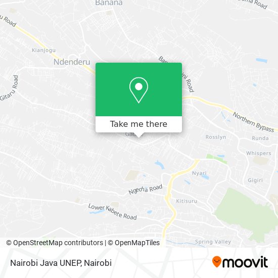 Nairobi Java UNEP map