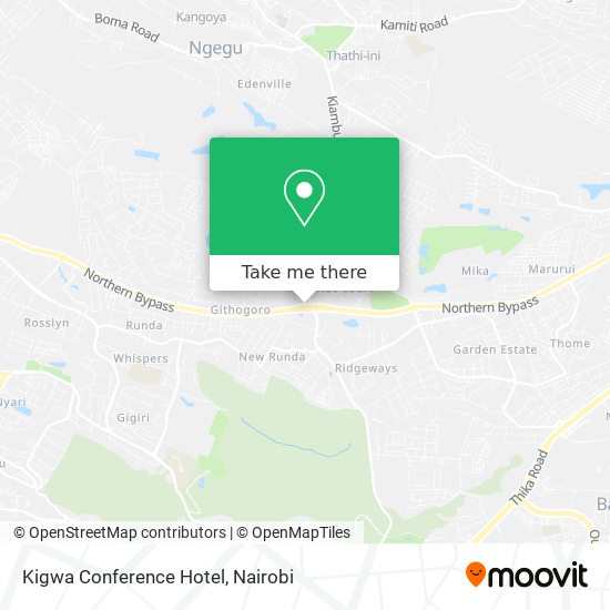 Kigwa Conference Hotel map
