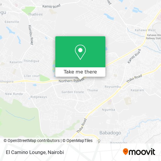 El Camino Lounge map