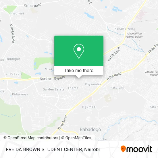 FREIDA BROWN STUDENT CENTER map