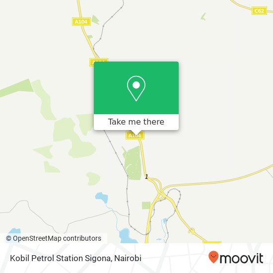 Kobil Petrol Station Sigona map