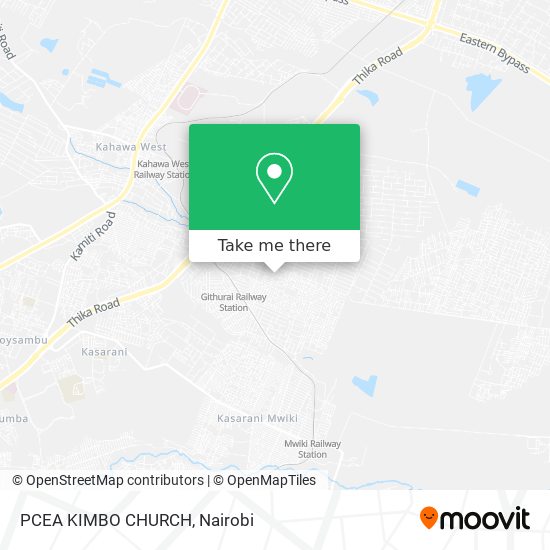 PCEA KIMBO CHURCH map