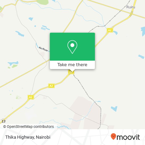 Thika Highway map