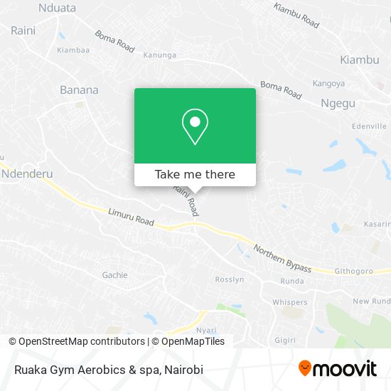 Ruaka Gym Aerobics & spa map