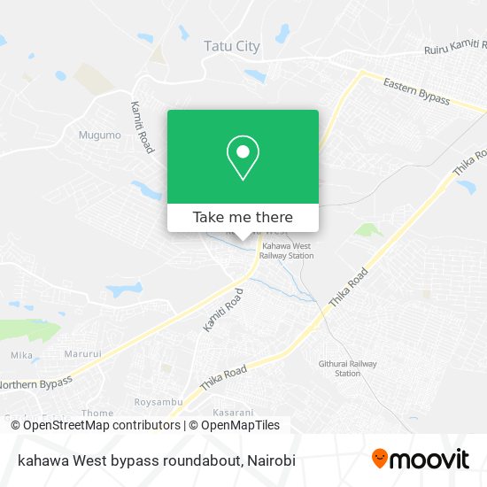 kahawa West bypass roundabout map
