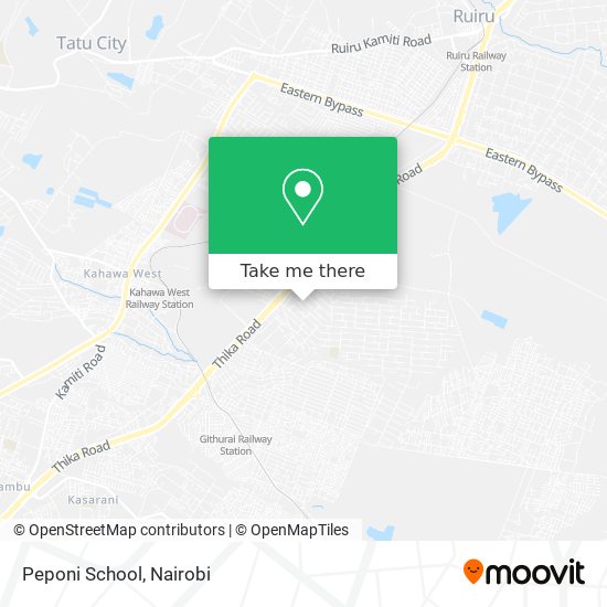 Peponi School map